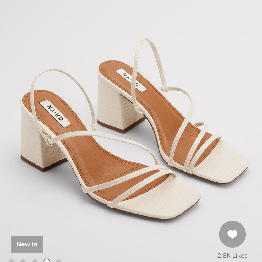 NA-KD Strappy Snake Block Heel_in box - Picture 2 of 12